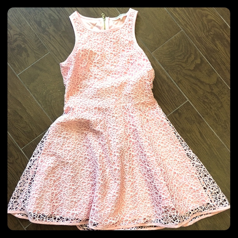 Miss Behave girls pink party wedding sweet 16 dress medium